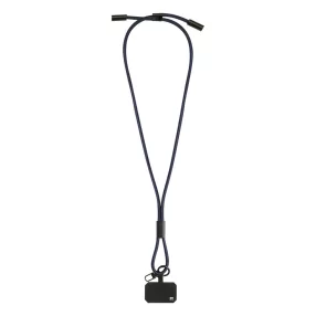 HolCharge 60 W-os RPET mobiltartós nyakpánt kábellel