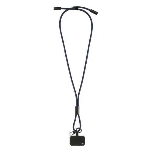 HolCharge 60 W-os RPET mobiltartós nyakpánt kábellel