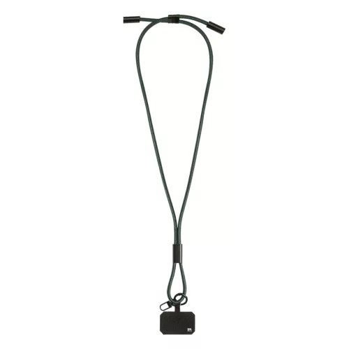 HolCharge 60 W-os RPET mobiltartós nyakpánt kábellel