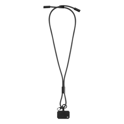 HolCharge 60 W-os RPET mobiltartós nyakpánt kábellel