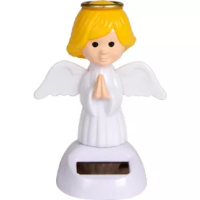 ANGEL napelemes angyalka, fehér / angyalka