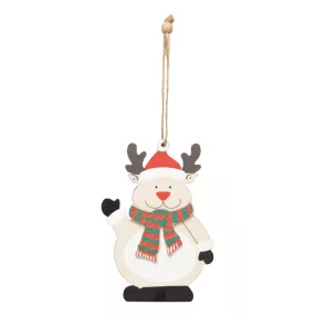   WOODEN RUDOLPH ajándékkísérő, karácsonyfadísz, Rénszarvas
