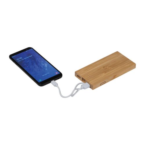 Bambusz power bank 8000 mAh