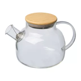 Üveg kancsó bambusz tetővel, 1000 ml