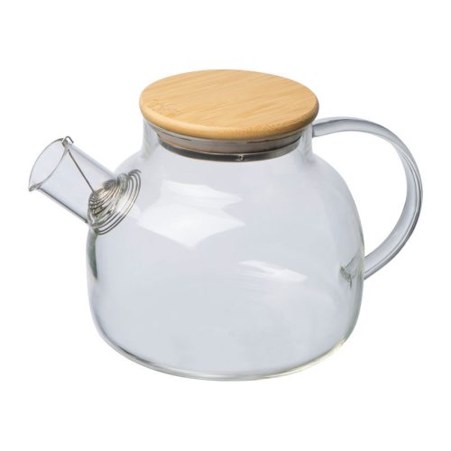 Üveg kancsó bambusz tetővel, 1000 ml