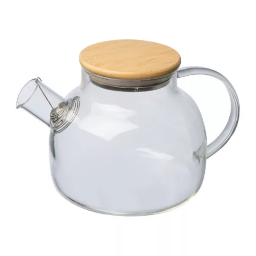 Üveg kancsó bambusz tetővel, 1000 ml