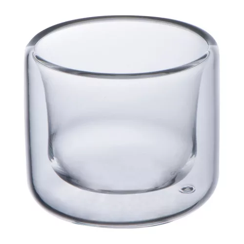 Duplafalú üvegpohár, 50ml