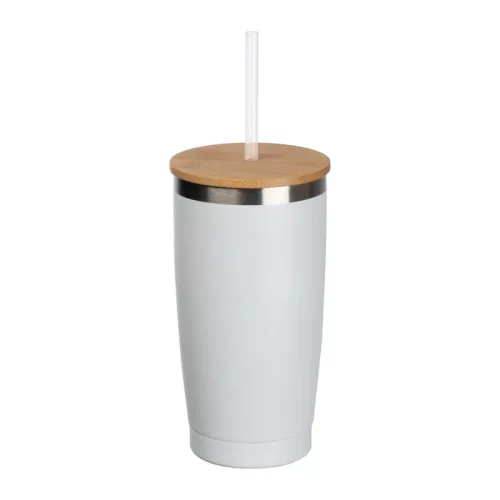 Vákuumszigetelt termoszbögre szívószállal, 500 ml