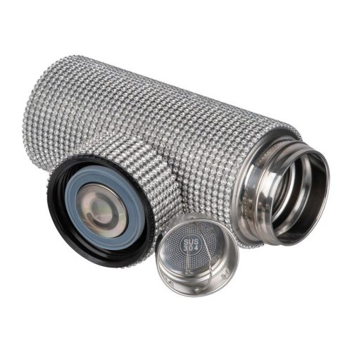 Kisméretű termosz strasszkövekkel, 350 ml