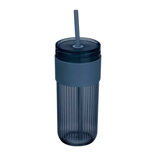 Műanyag pohár szívószállal, 660 ml