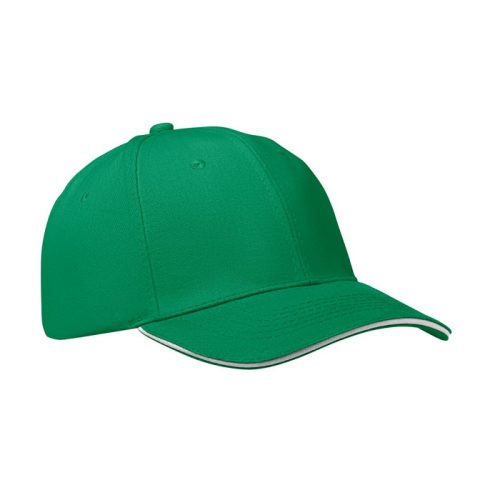 6 panel baseball sapka 260g/m²