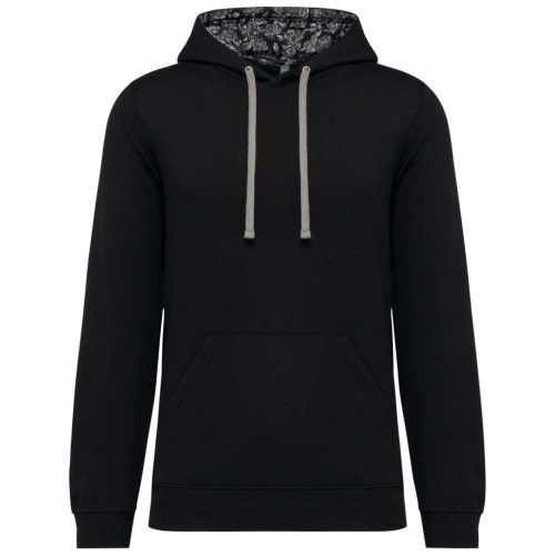 Kariban KA4013 UNISEX CONTRAST PATTERNED HOODED SWEATSHIRT M