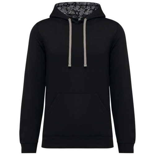 Kariban KA4013 UNISEX CONTRAST PATTERNED HOODED SWEATSHIRT XS
