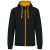 Kariban KA466 MEN'S CONTRAST HOODED FULL ZIP SWEATSHIRT 2XL