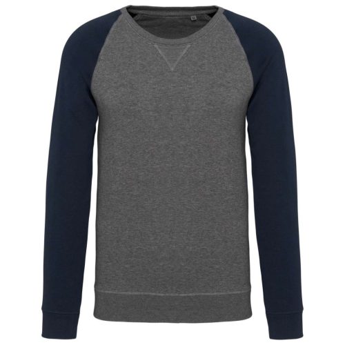 Kariban KA491 MEN'S TWO-TONE ORGANIC CREW NECK RAGLAN SLEEVE SWEATSHIRT S