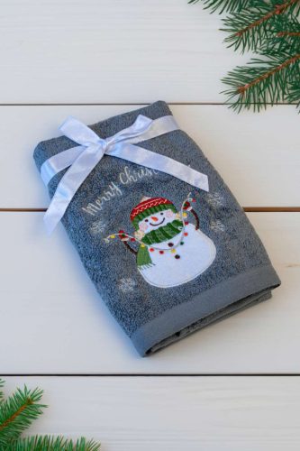 Olima OLXMAS05 OLIMA CHRISTMAS TOWEL - SNOWMAN 45X70