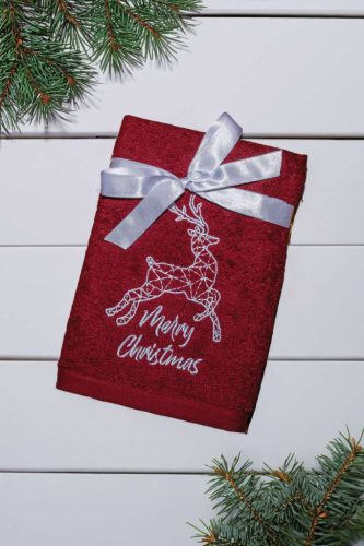 Olima OLXMAS10 OLIMA CHRISTMAS TOWEL - REINDEER 45X70