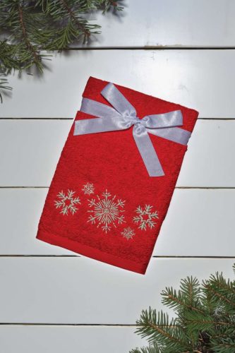 Olima OLXMAS15 OLIMA CHRISTMAS TOWEL - SNOWFLAKES II 45X70