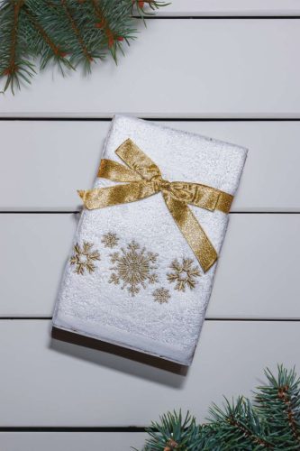 Olima OLXMAS15 OLIMA CHRISTMAS TOWEL - SNOWFLAKES II 45X70