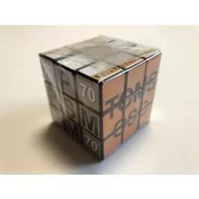   Rubik kocka matrica emblémázással celofán csomagolásban, 3x3x3, 57mm x 57mm